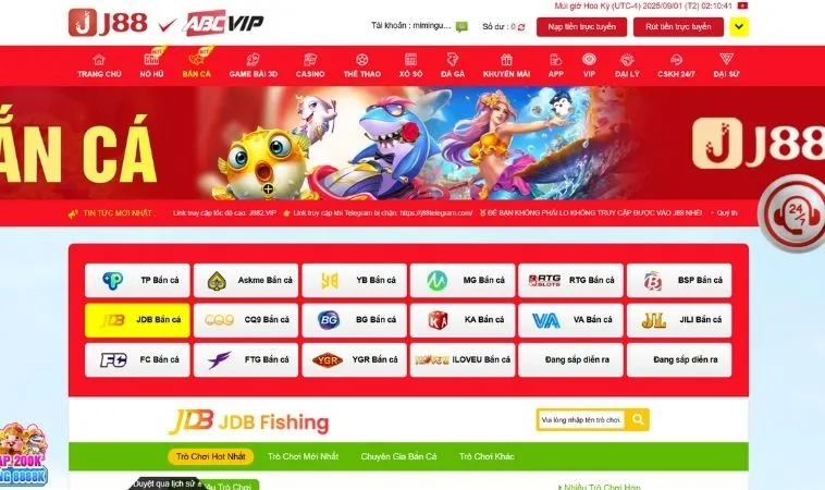 Nhà cái JJ88 hợp tác với nhiều nhà cung cấp game bắn cá chất lượng