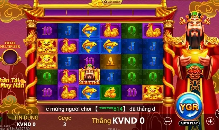 Giao diện chơi Nổ Hũ Thần Tài JJ88